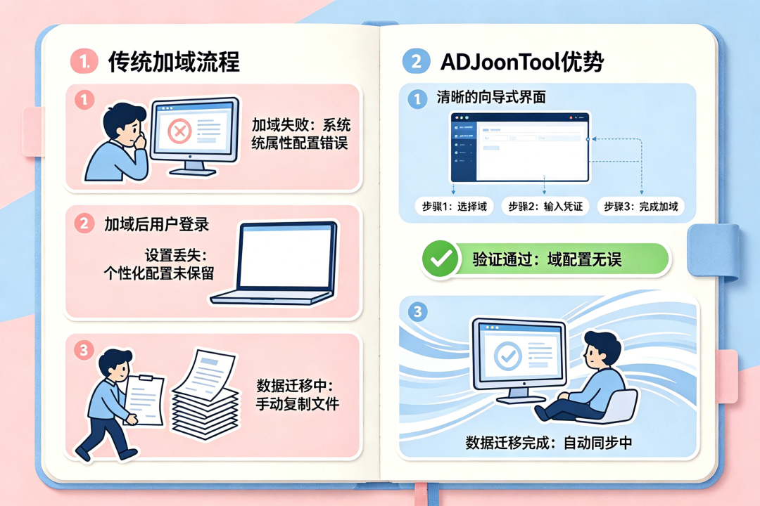ADJoinTool - Windows 域加入与账户迁移工具 1.0
