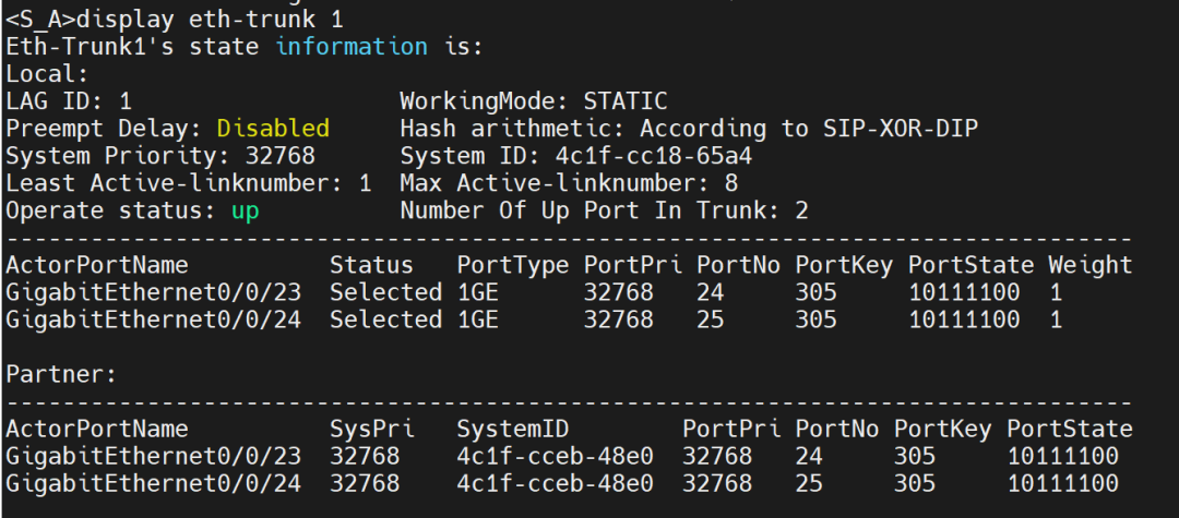 VLAN + 链路聚合 + SSH 远程管理